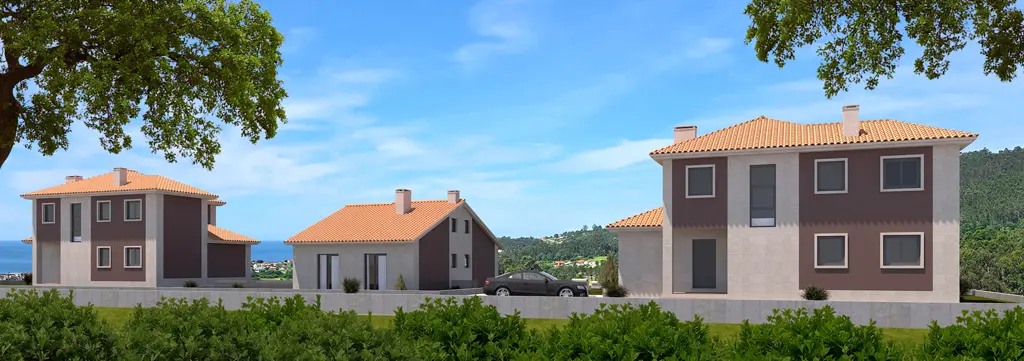 Vista trasera urbanizacion Mirador de Dorron Vista trasera urbanizacion Mirador de Dorron